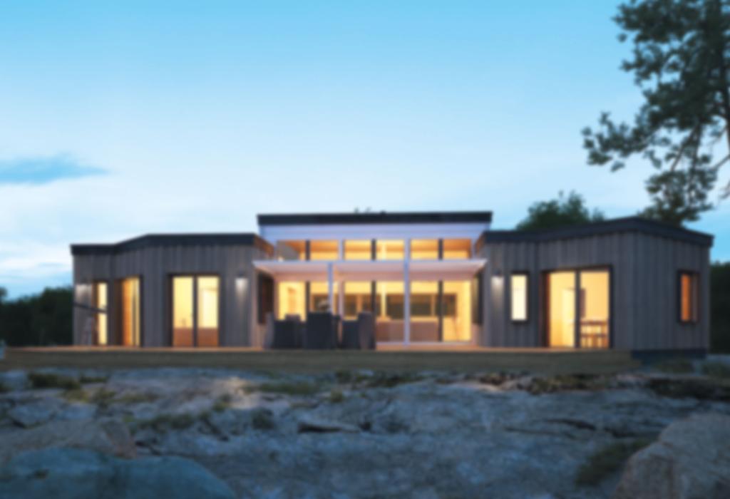 Våra blockhus Fritidshus inom premiumsegmentet blockhus med unik touch Våra blockhus levereras som
