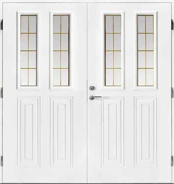 SY123 Pardörr Sotat glas