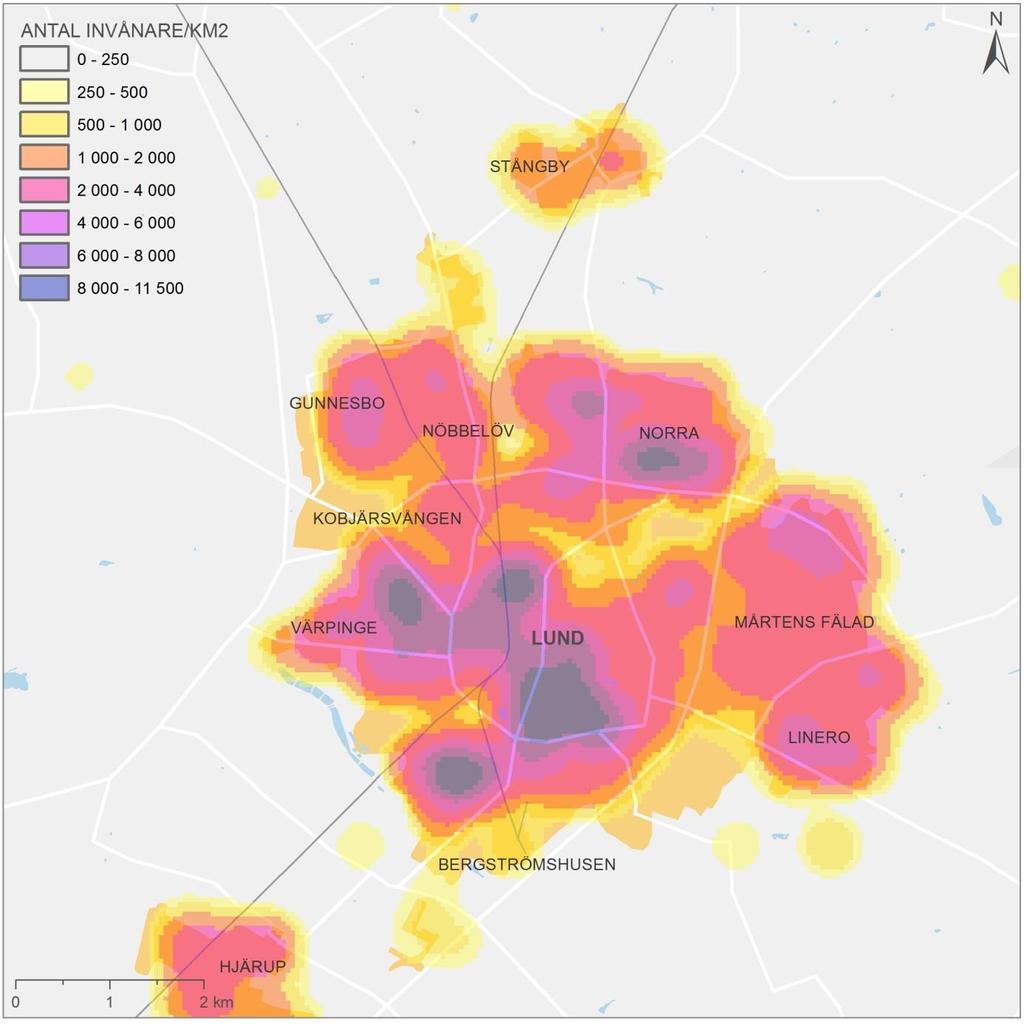 7.4.1. Befolkning Lund är landets till folkmängd 12:e största kommun. Folkmängden uppgick år 2014 till 115 968 personer.