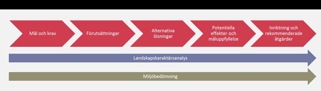 Figur 11. Arbetsprocessen för åtgärdsvalsstudien.