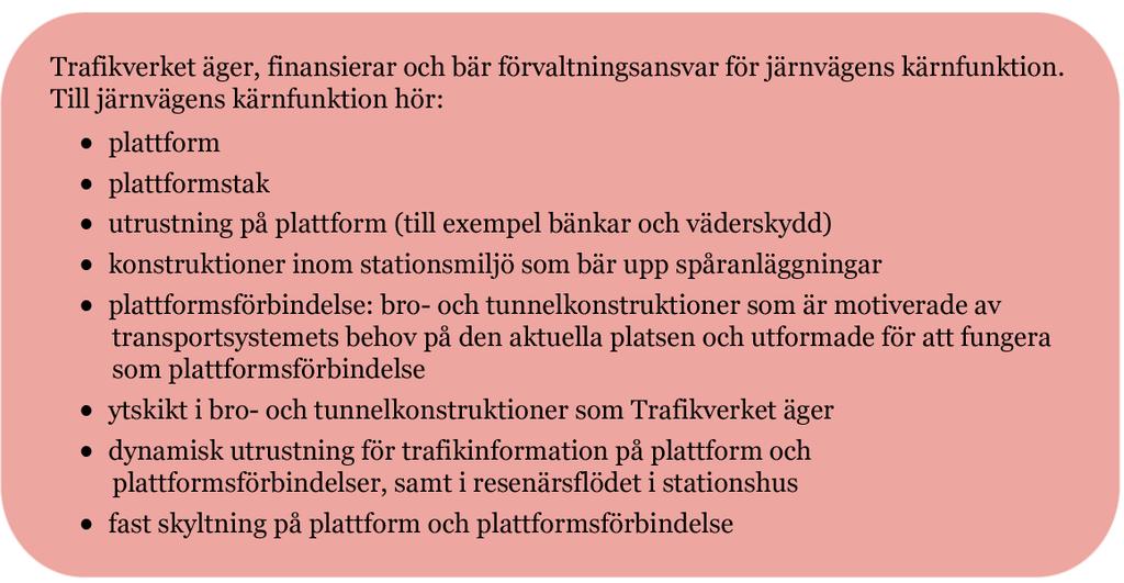 6.2. Utformning av stationer Stationens längd påverkar vilken hastighet tåg som stannar på stationen har när de viker av från huvudspåret.