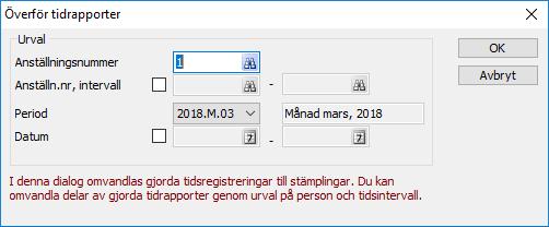 Arbetsgång Çrona Tid samt att med automatik jämföra dessa rapporterade tider med den enskilde personens arbetstidsschema.