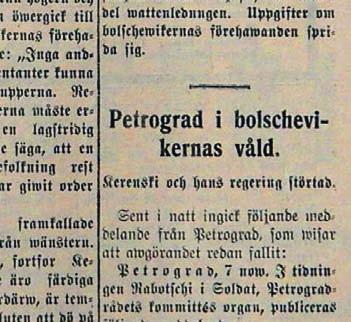 Ryska oktoberrevolutionen skulle ha genomgripande följder för hela världen, liksom vår lantdags självständighetsförkla ring 6.12 för det egna landet.