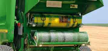 En smart lösning för enkelt byte B-Wrap kan användas med John Deere 800- och 900-serien rundbalspressar utrustade för nätlindning (se tabellerna nedan).