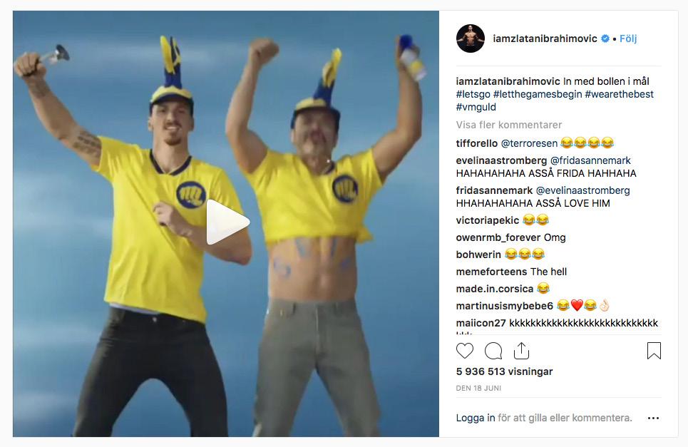 INLÄGGSTOPPEN Mätt i antalet totala reaktioner