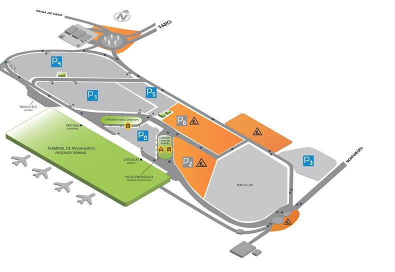 UTHÄMTNING AV HYRBILEN PÅ FARO FLYGPLATS (För närvarande pågår slutfasen av en omfattande renovering av Faro flygplats. Enligt Faro Airport s hemsida (https://en.aeroportodefaro.