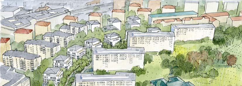 - Ny bebyggelse Förslaget innehåller nybyggnation av ca 100 lägenheter i flerbostadshus fördelat på sju hus, varav tre uppförs i HSB Bostads regi. Detta motsvarar för HSB Bostad ca 43 lägenheter.