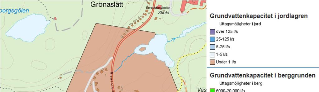 Då undersökningsområdet varit deponi och därefter försetts med jordlager beräknas tjockleken ner till ursprungligt material vara 3 4 meter. 6.