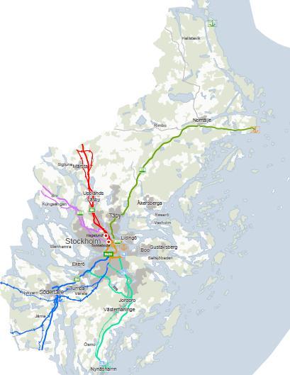 Stockholms län Vägåtgärder 1. E18 Danderyd-Arninge 2. E18 Statlig följdinvestering, Arninge hållplats 3. E4/E20 Essingeleden-Södra Länken, 4. ITS Essingeleden 5.