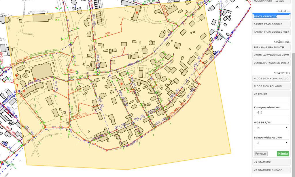 Sigtuna Vatten & Renhållning Sigtuna vatten har arbetat systematiskt med att dels fylla sin Va-databas med ett komplett va-nät, attribut på detta, gått vidare