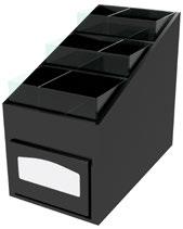 Tillbehörsmodul FIKA Tillbehörsmodul i svartlackad MDF.
