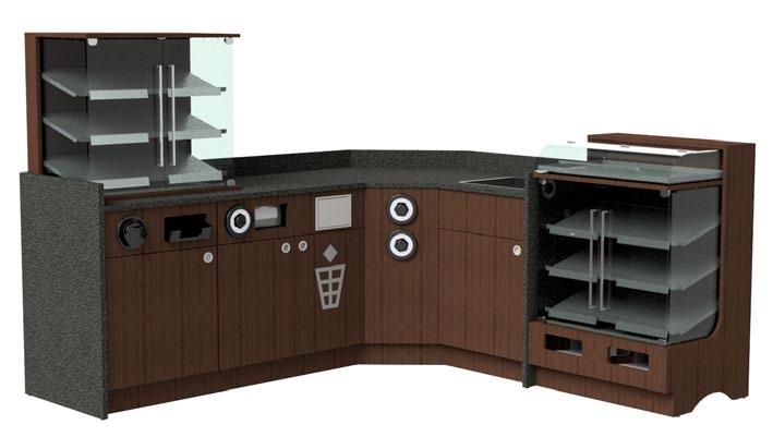 ESPRESSO En moduluppbyggd produktserie som tillgodoser dina behov vad det gäller självservering av kaffe med bröd men också andra typer utav dryck och tillbehör.