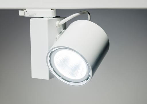 BEAM V LED-spotlight tillverkad i aluminium som kan fås med fyra olika spridningsvinklar.