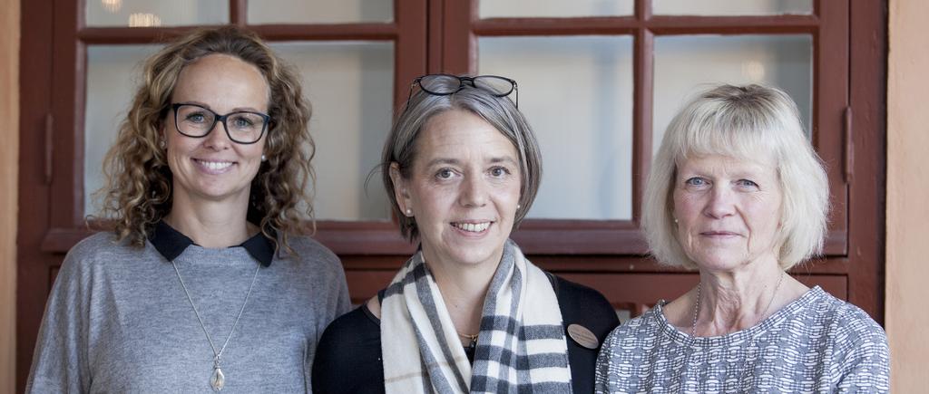Ulrika Nilsson, Coloplast, Lena Lindbo, Spinaliskliniken, Eva Holmgren, lärare Min mage ska inte kontrollera mitt liv En solig höstdag i Stockholm träffas Eva Holmgren, MS-patient och användare av