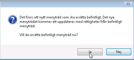 Klicka ok för att gå vidare.