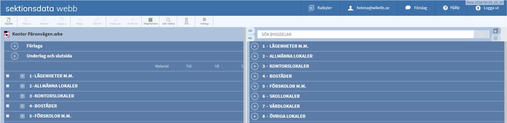 7. Kalkylera i sektionsdata webb Att göra en kalkyl i sektionsdata webb fungerar på samma sätt som i