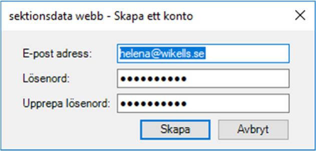 Gå sedan till Menyraden, välj Arkiv och klicka på Kontoinställningar för sektionsdata webb Du kommer nu till dialogrutan