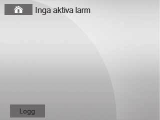 Värmeåtervinningsaggregat RDAF - Teknisk anvisning 7 KONTROLLPANEL ISYTEQ TOUCH 3.5 - HANDHAVANDE VÄLJA DRIFTSSTATUS Symbol på startsidan visar driftsstatus.