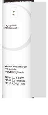L 60 cm 70 cm + + 60 cm 70 cm 60 Modellbeskrivning - SHPT (S = Solvärme, HP = värmepump T = Tank) 200S = Rostfri 200 liter tankvolym Artikelnummer: HYSS-modell: Vikt (kg): 5507 Låg SHPT-200S 4 KW 204