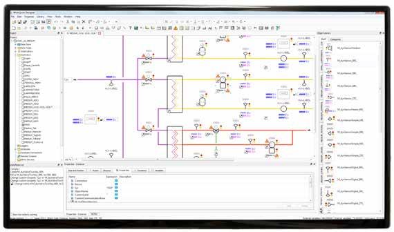 Smart objektsbibliotek... WideQuick har ett objektsbibliotek som ger systemintegratören stora möjligheter att effektivisera konfigureringsarbetet för HMI- och SCADA-projekt.
