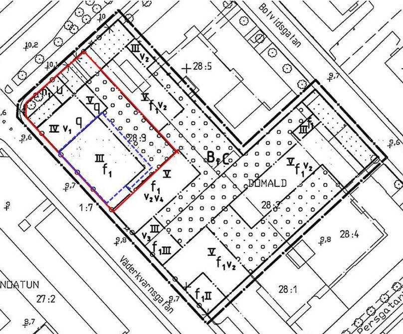 Detaljplaner För området gällde tidigare Detaljplan för del av kvarteret Domald, laga kraft 2004-04-27.