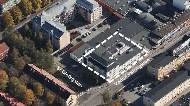 Fastigheten ägs av Bergsporten AB och är 2 263 kvm stor, det aktuella planområdet är cirka 790 kvm stort.