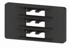 FIBERCLIPS OCH STÖD Fiberclip EFA-04-02-ASS Svart UL94 V0 Nylon 6, RMS-390 För 3mm diameter fiber eller komponenter, dvs.