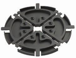 FIBERRULLAR OCH FIBERLEDARE Fiberrullar EFA04 UL94 V0 Nylon 6, RMS-390; Vidhäftningsmedel: RMS-143 Monteras på kort med hjälp av distanselement EFA04 27 ASS Stapelbar med stapelpelare EFA04 53 ASS