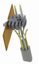 8 OFSSMB-1-05GFBK 10 Optisk fiberkabel, Breakout-enhet OFCBU Svart UL94 V0 Nylon 6/6, RMS-19; Bult: Rostfritt stål Vid distributionspunkter behöver kablar med fler än en fiber separera de