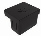 Täckpluggar BPE UL94 V-2 Nylon 6/6, RMS-01 I ST Serien ingår Double-D, D eller runda hål-cutouts för oanvända terminaler i fiberoptiska boxar Typ 1 Typ 2 BLANKNINGSPLUGGAR OCH LOCK Typ Dimension (mm)