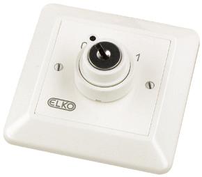 Växlande kontakt med impulsfunktion. Montagedjup 17 mm. Överk. klämma. Branddörrstängning, utanpåliggande, IP21 För utanpåliggande montage.