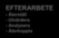 Vad kan vi lära av detta? Vilka incidenter kan inträffa beträffande kortutgivningen och vilka följder kan det få? 1. Nationellt 2. Regionalt 3.