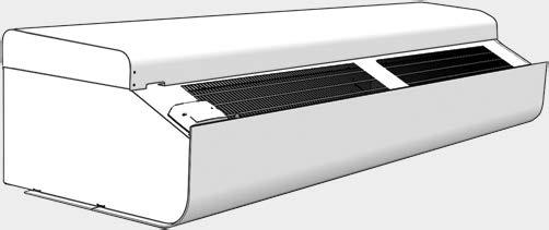 Tillbehör PA3500/4200 - Horisontellt montage PA3DW PA4DW PA3DC PA4DC Större entréer PA3DW/PA4DW, designpaket för väggmontage Används för att dölja upphängning, kablar och rör.