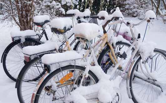 Vädret är en stor bidragande faktor till om man väljer cykeln eller inte. Mycket snö i början och slutet av 21 påverkade därför förmodligen antalet cyklister något.