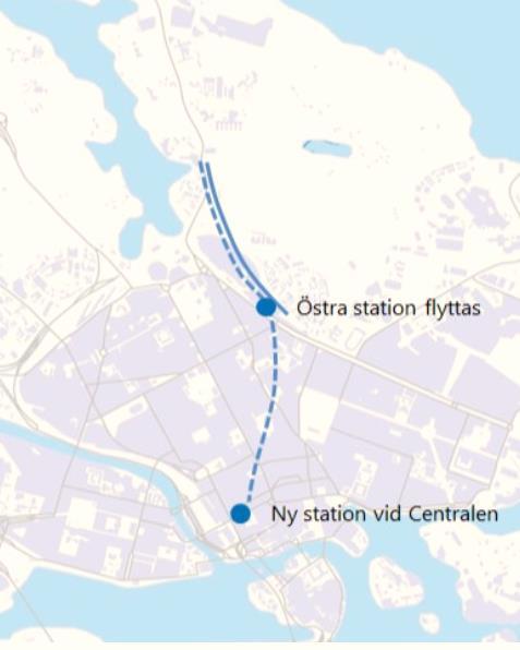 Tydliga tillgänglighetsförbättringar i de båda spårbundna alternativen, men ingen påverkan av dag- eller nattbefolkning i Sollentuna/Kista Oavsett om det investeras i Gul linje till Arninge