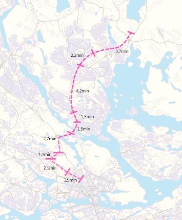 påverkar tillgänglighetseffekten av spårbunden trafik mellan Kista och Näsbypark.