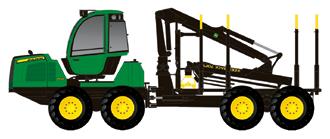 MÅTT* 810E Lång 8 hjul hjulbas 1010E Lång 6 hjul och 8 hjul hjulbas Längd [A] mm 8240 8905 9390 10390 8890 Hjulbas [B+C] mm 4340 4640 5100 5500 4550 Boggicentrum midjeled [B] mm 1950 1950 1700 1700