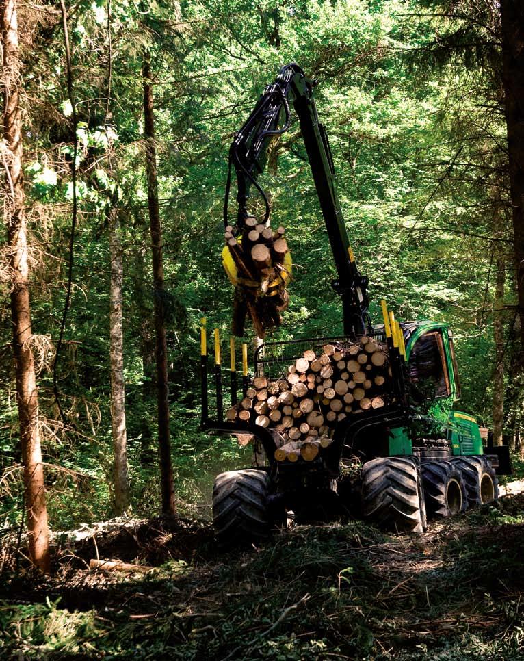 Nothing runs like a Deere Hörnstenarna i designen av E-seriens skogsmaskiner är produktivitet, tillförlitlighet och låga driftskostnader.