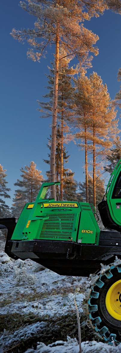 Motorn svarar snabbt på ändringar i belastningen, vilket gör att 810E och 1010E arbetar effektivt även under krävande förhållanden.