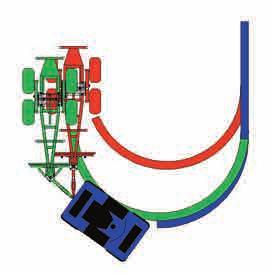 Broms - tillval Med tillvalet broms finns en automatisk ventil som bromsar drivmotorerna så att vagnen inte kan köra fortare än vad drivningen är inställd på.