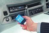 Bluetooth handsfree / RDS/MP3 radio med AUX- och USB-uttag kommer som standard.