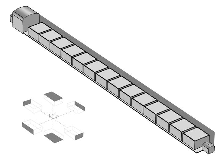 15(27) Figur 4-1 visar en översikt av geometrin för 2BMA som används i modelleringen av närzonshydrologin (se även Figur 4-3).
