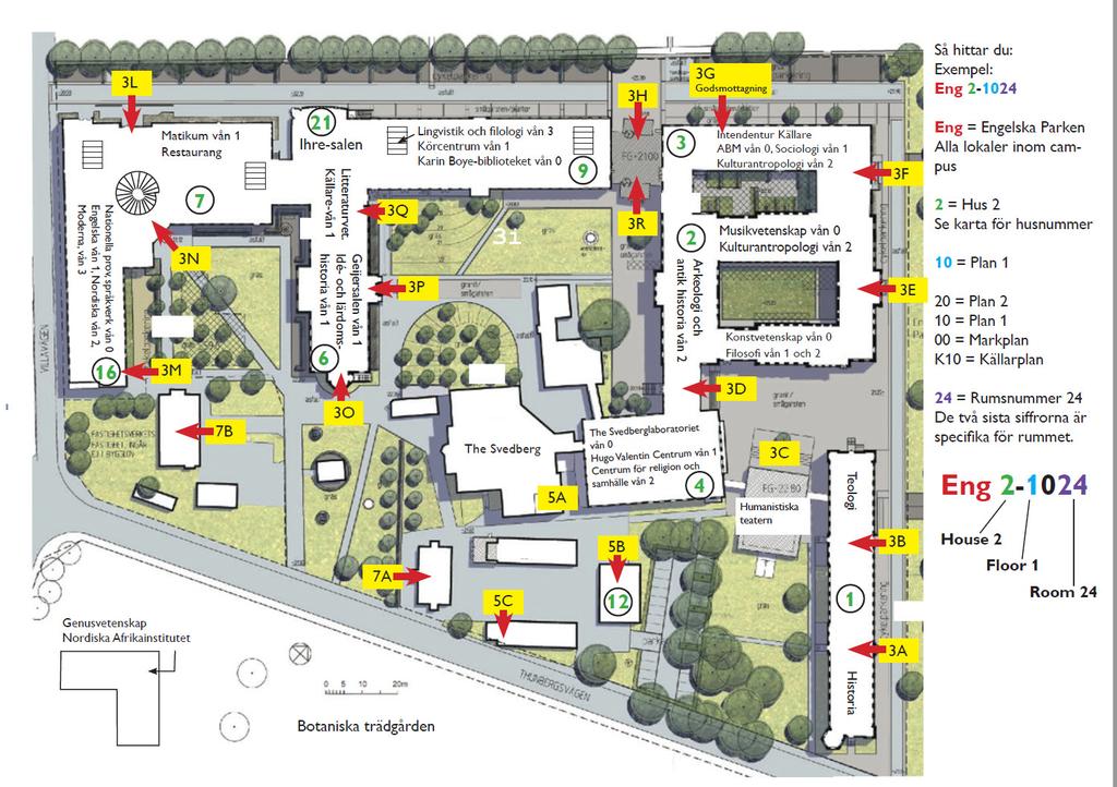 Map and locations Lunch Matikum Lecture hall
