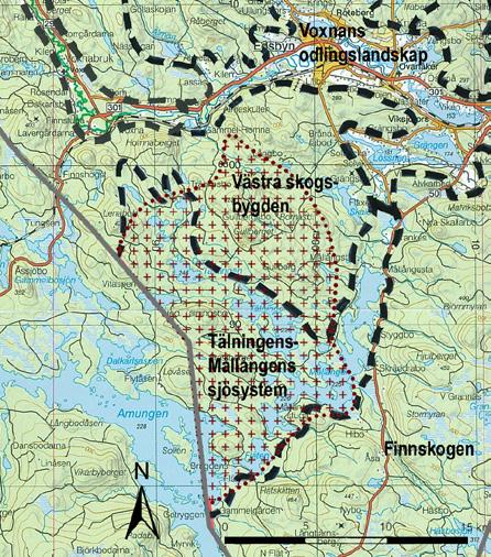 norra skogsbygden I Norra skogsbygden finns områden med vildmarkskaraktär.