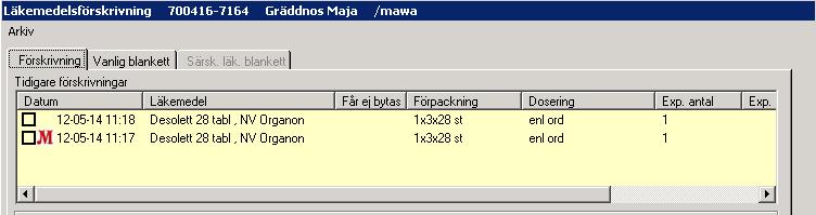 e-recept Beroende på hur installationen utförts kan en ny loggfil skapas varje gång ett recept skickas elektroniskt, Erecept.log. Loggfilen skrivs över varje gång för att undvika att den ska växa och på så sätt negativt påverka prestandan.