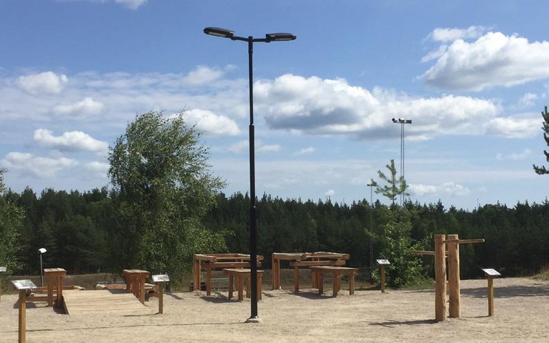 är där lyser det med den effekt kunden valt: Lägre, högre eller inte alls.