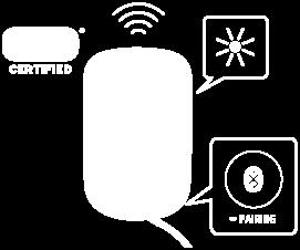 högtalaren i Bluetooth kopplingsläge.