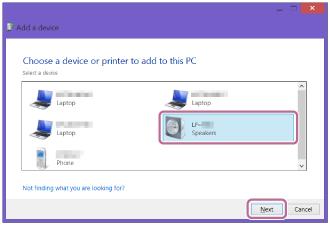 Klicka på [Add a device]. Windows 8.