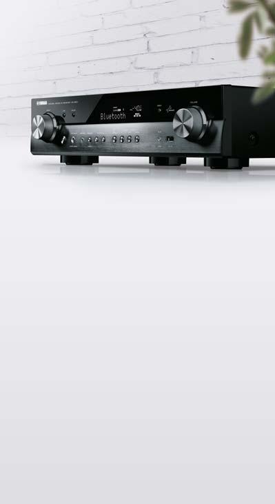 Den första slimmade AVENTAGE-modellen med DAB/DAB + -tuner Slimmad och kompakt En ny stil för nätverksunderhållning RX-AS710D AV-receiver 7 kanaler kraftfullt surroundljud 100 W per kanal (8 ohm, 1