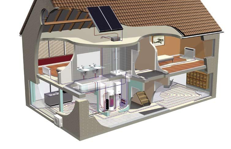 Den kompakta utomhusenheten installeras enkelt och eftersom det varken behövs borrnings- eller grävningsarbeten kan den också installeras i lägenheter.